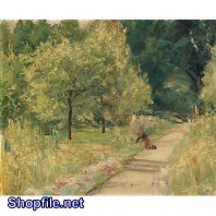 Tranh sơn rừng cây rậm rạp